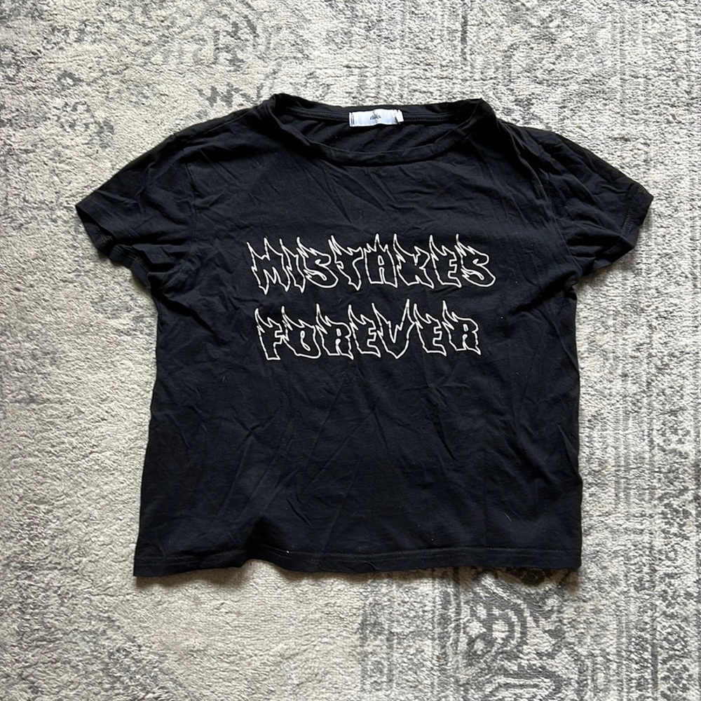 Black graphic tee